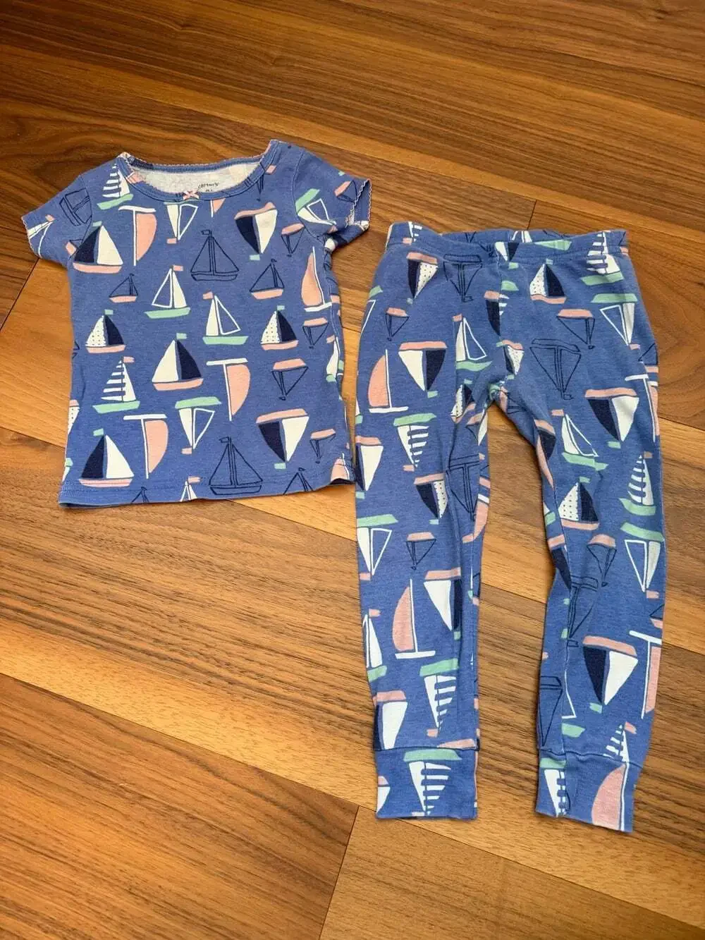 Carter's Girls 2T Nautical Mermaid PJ Trio